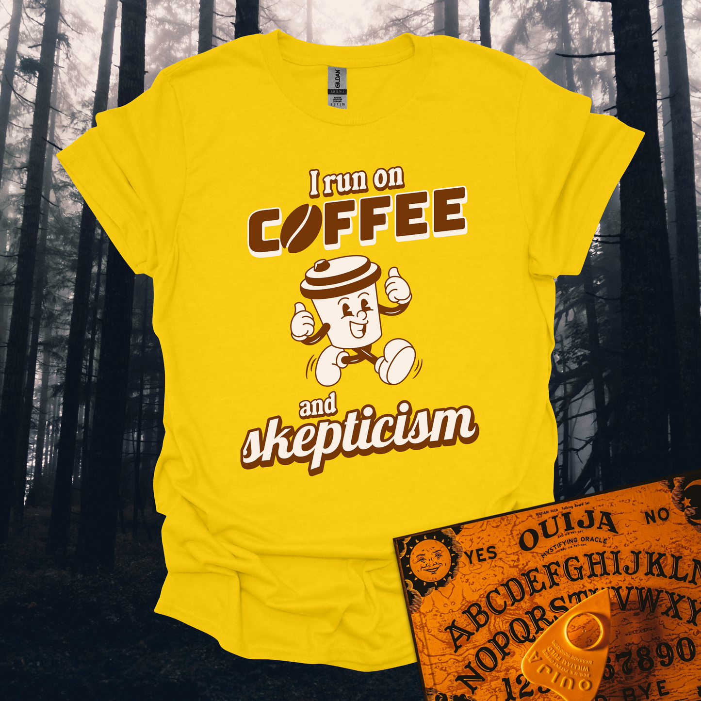 I Run On Coffee And Skepticism T-Shirt