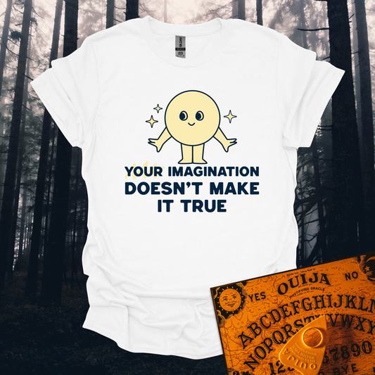 Your Imagination Doesn't Make it True T-Shirt