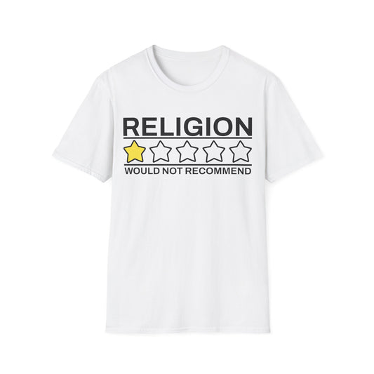 Religion One Star Would Not Recommend T-Shirt