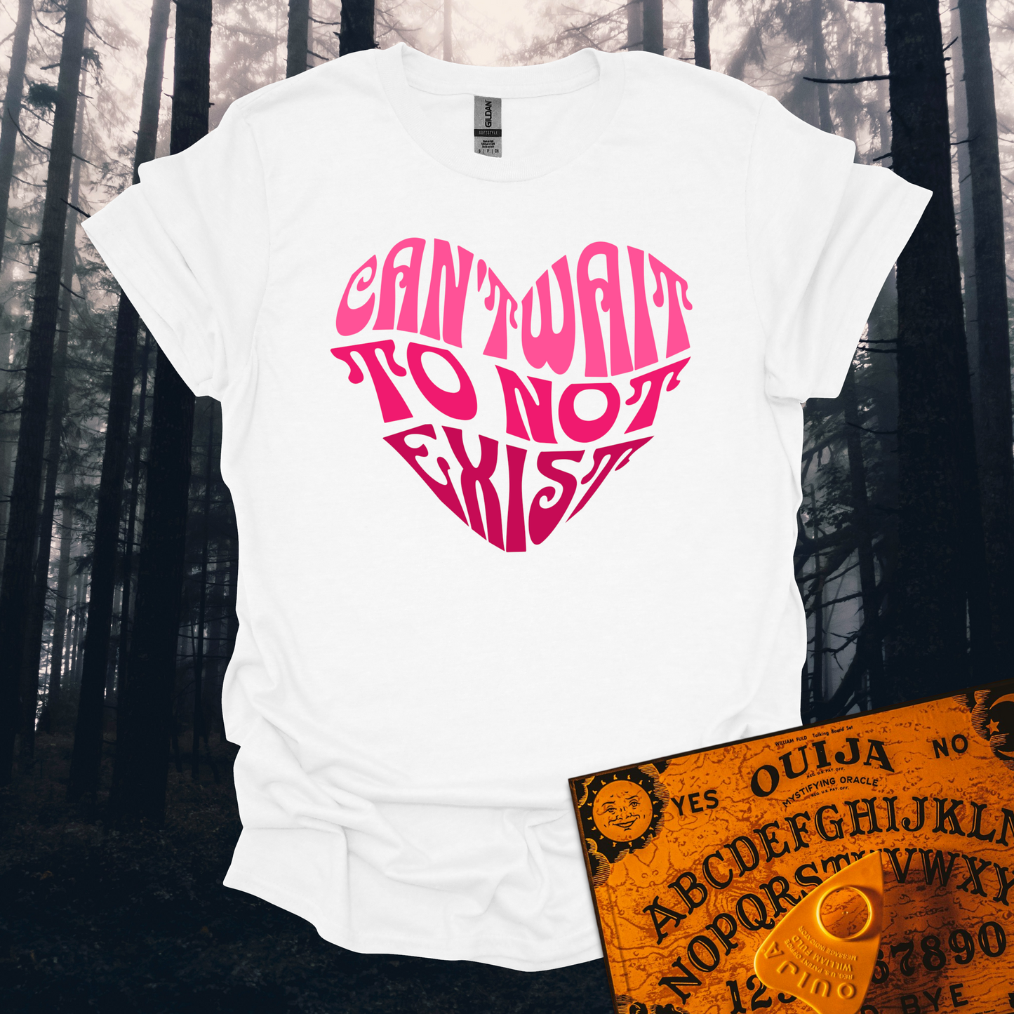 Can't Wait To Not Exist Heart T-Shirt