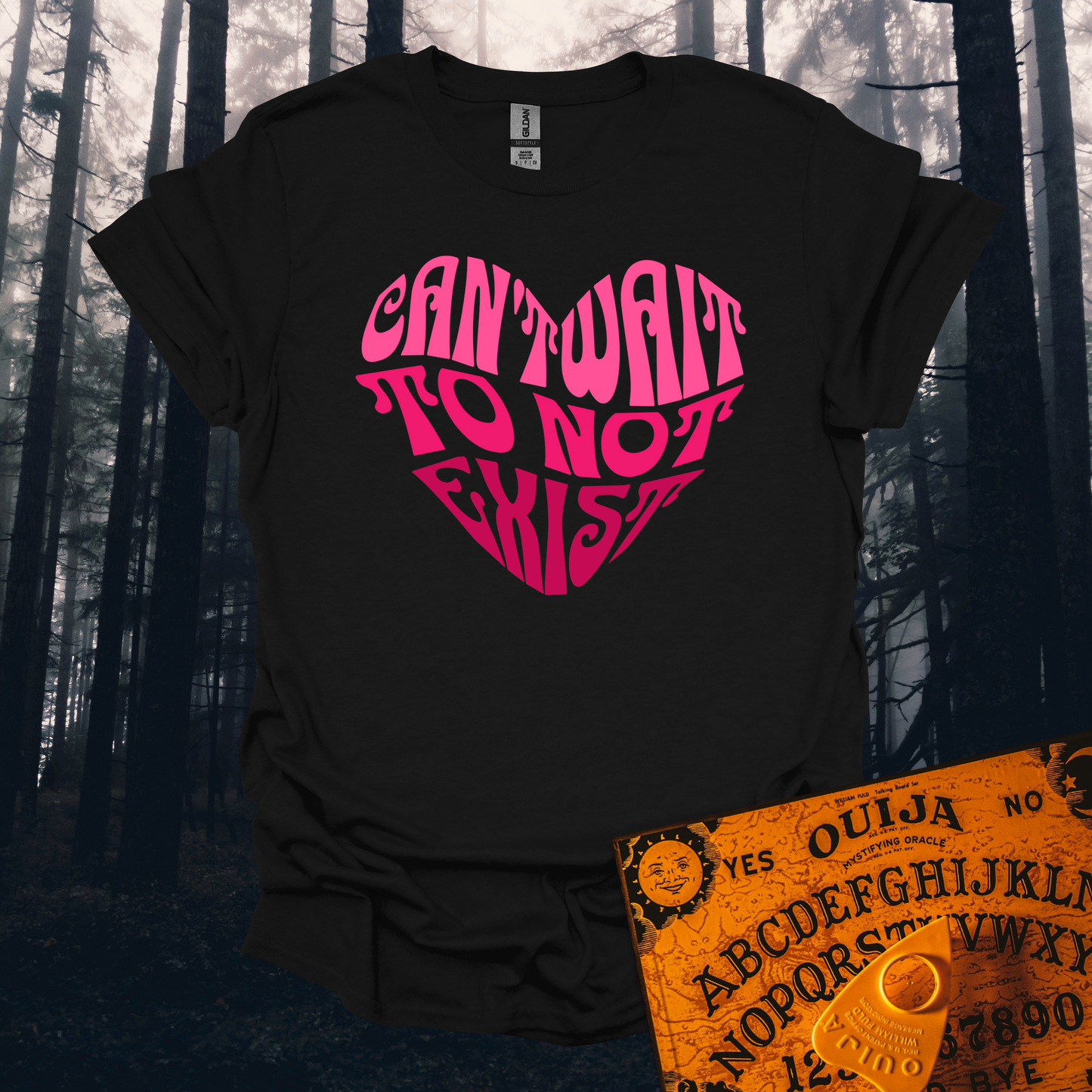 Can't Wait To Not Exist Heart T-Shirt