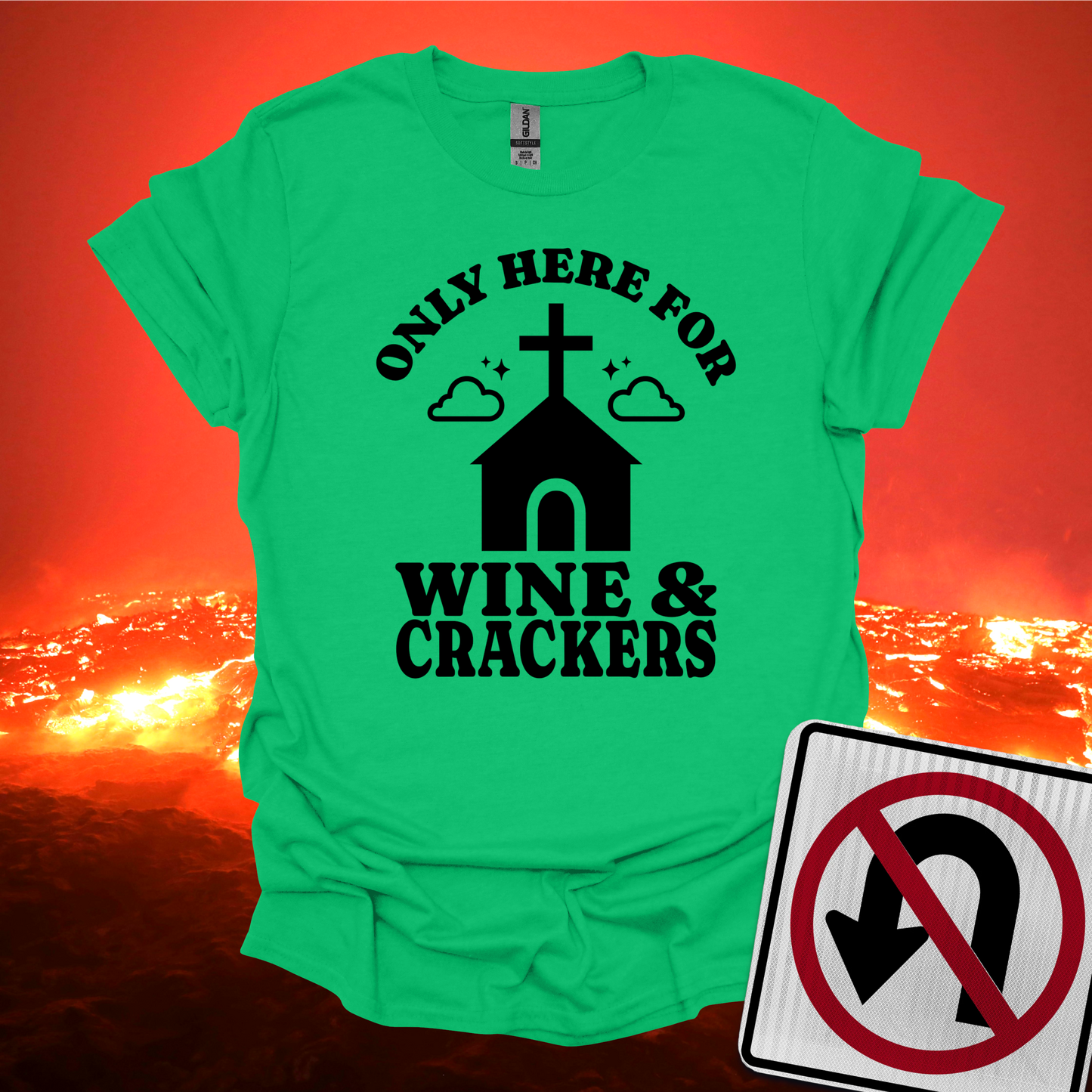 Only Here For Wine And Crackers T-Shirt