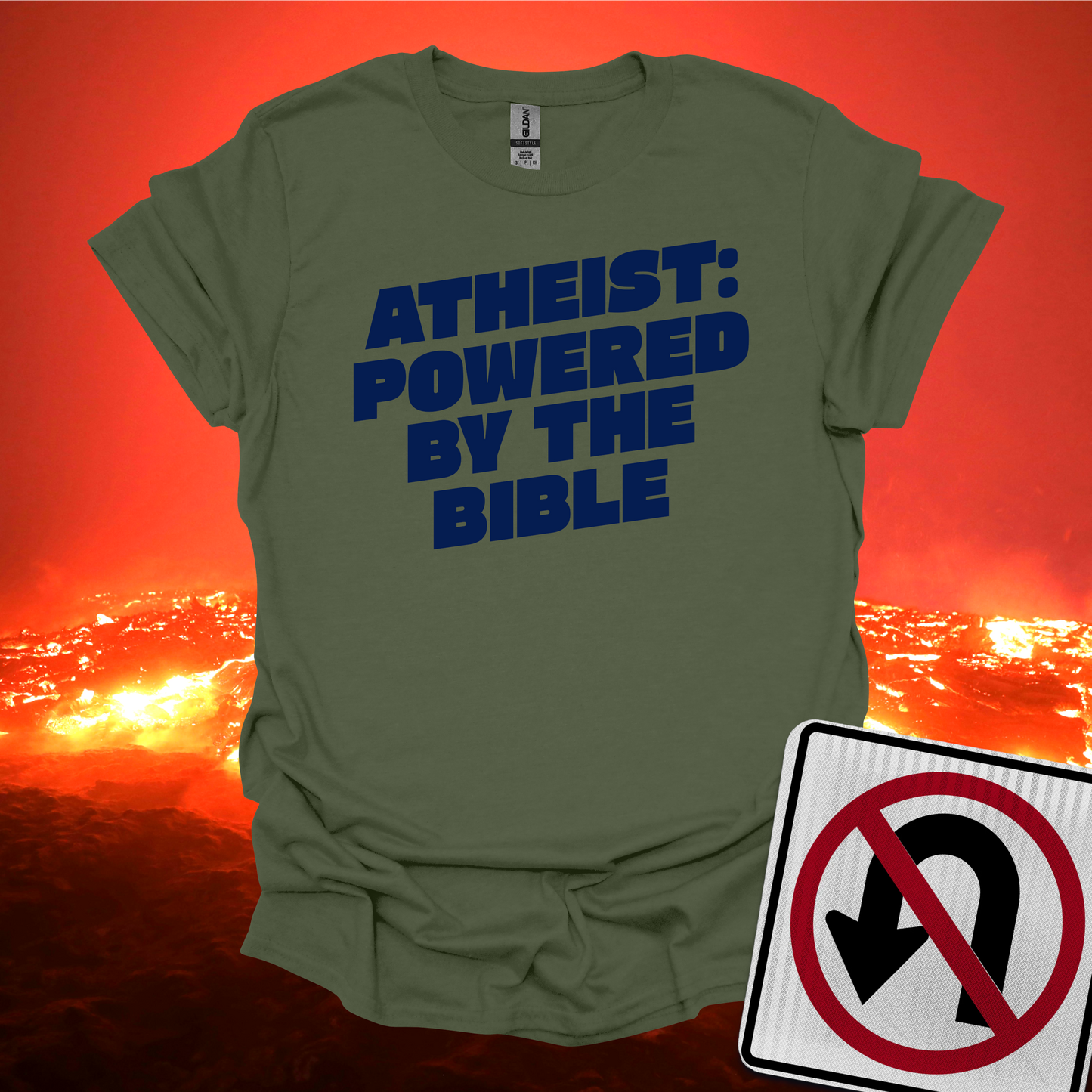 Atheist Powered By The Bible T-Shirt