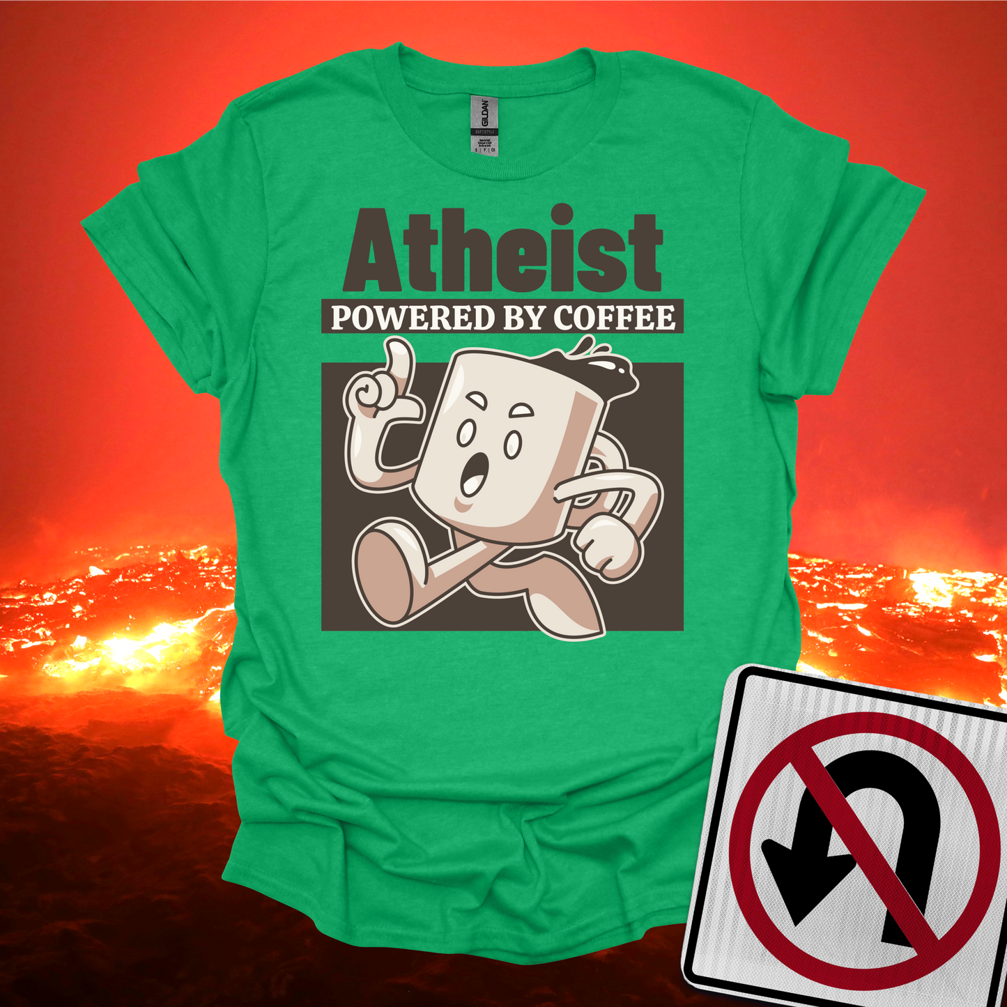 Atheist Powered by Coffee T-Shirt