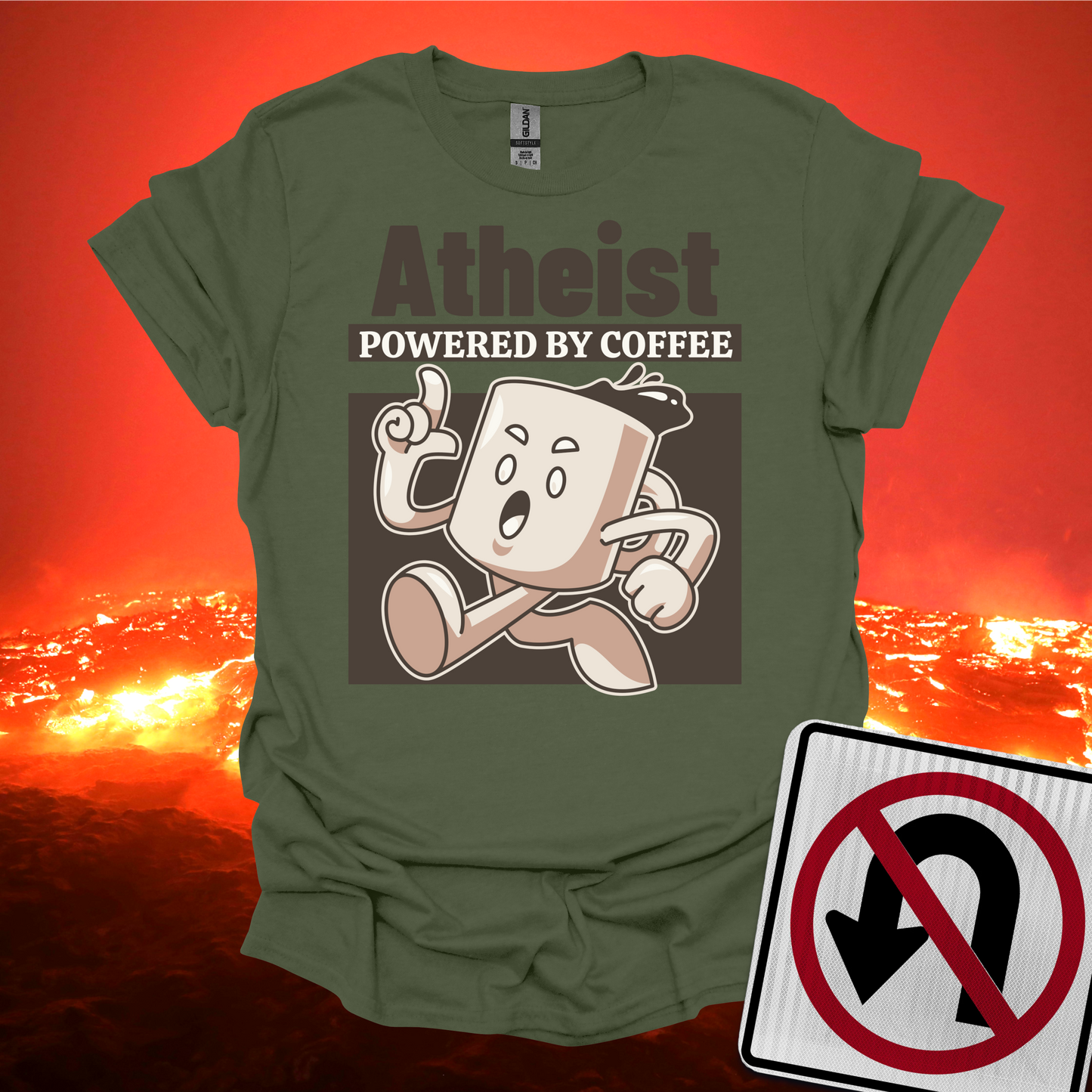 Atheist Powered by Coffee T-Shirt