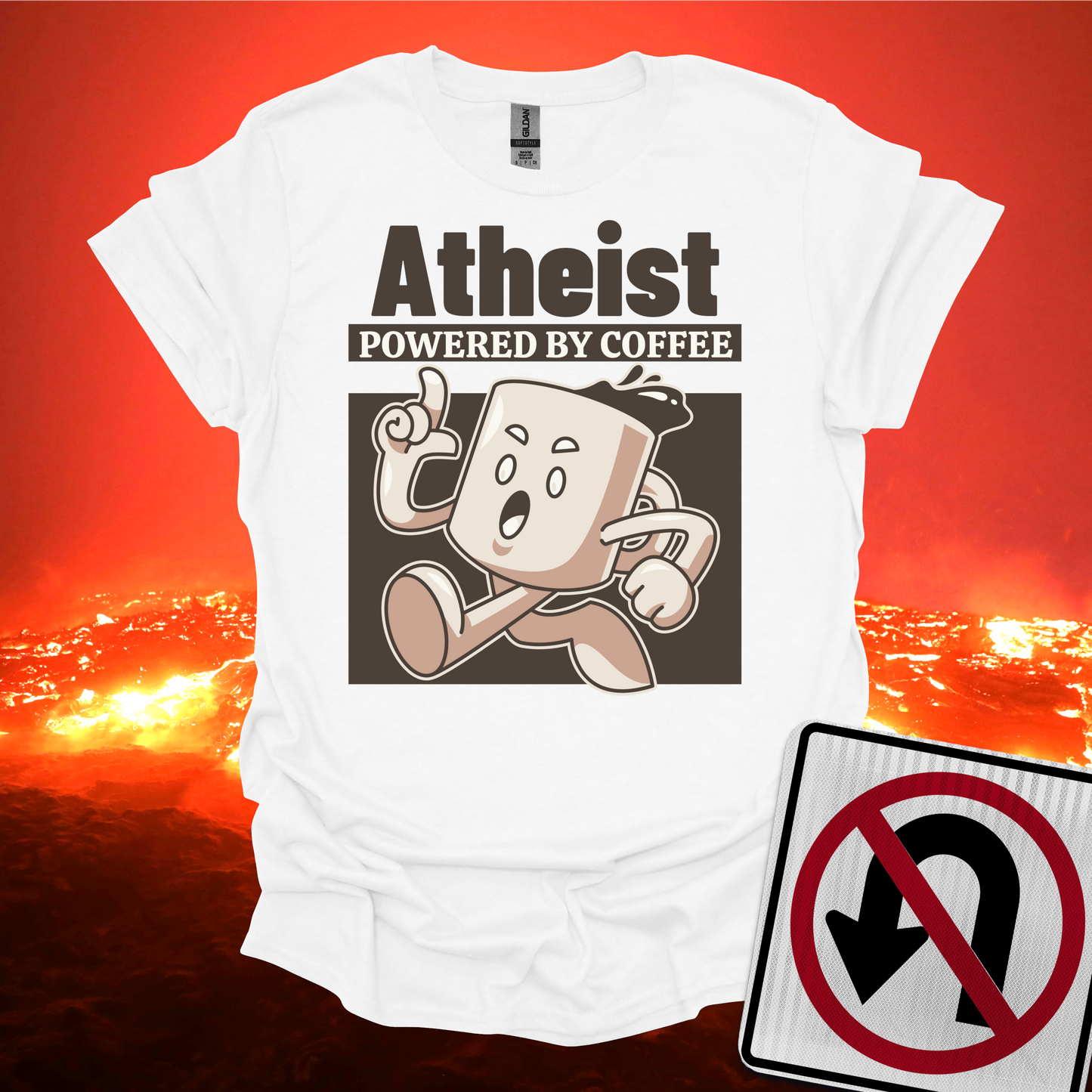 Atheist Powered by Coffee T-Shirt