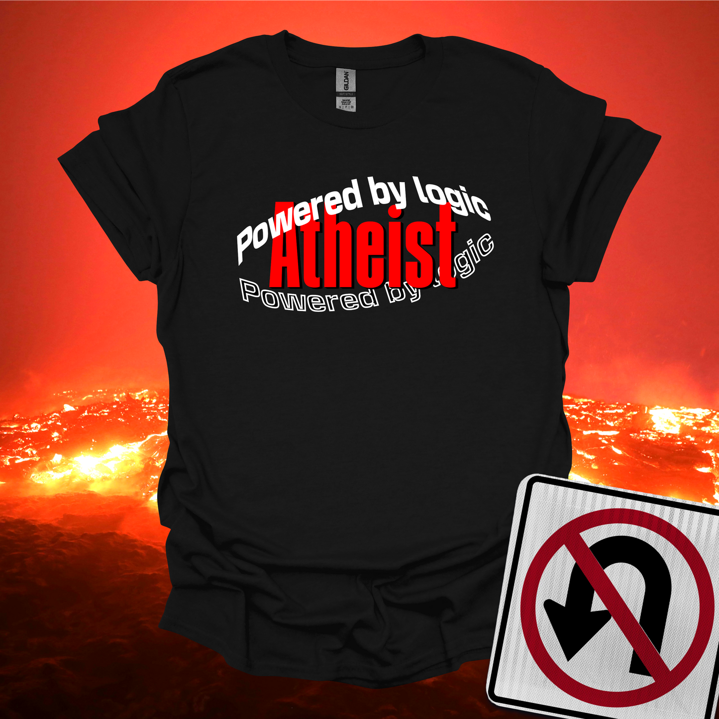 Atheist Powered by Logic T-Shirt