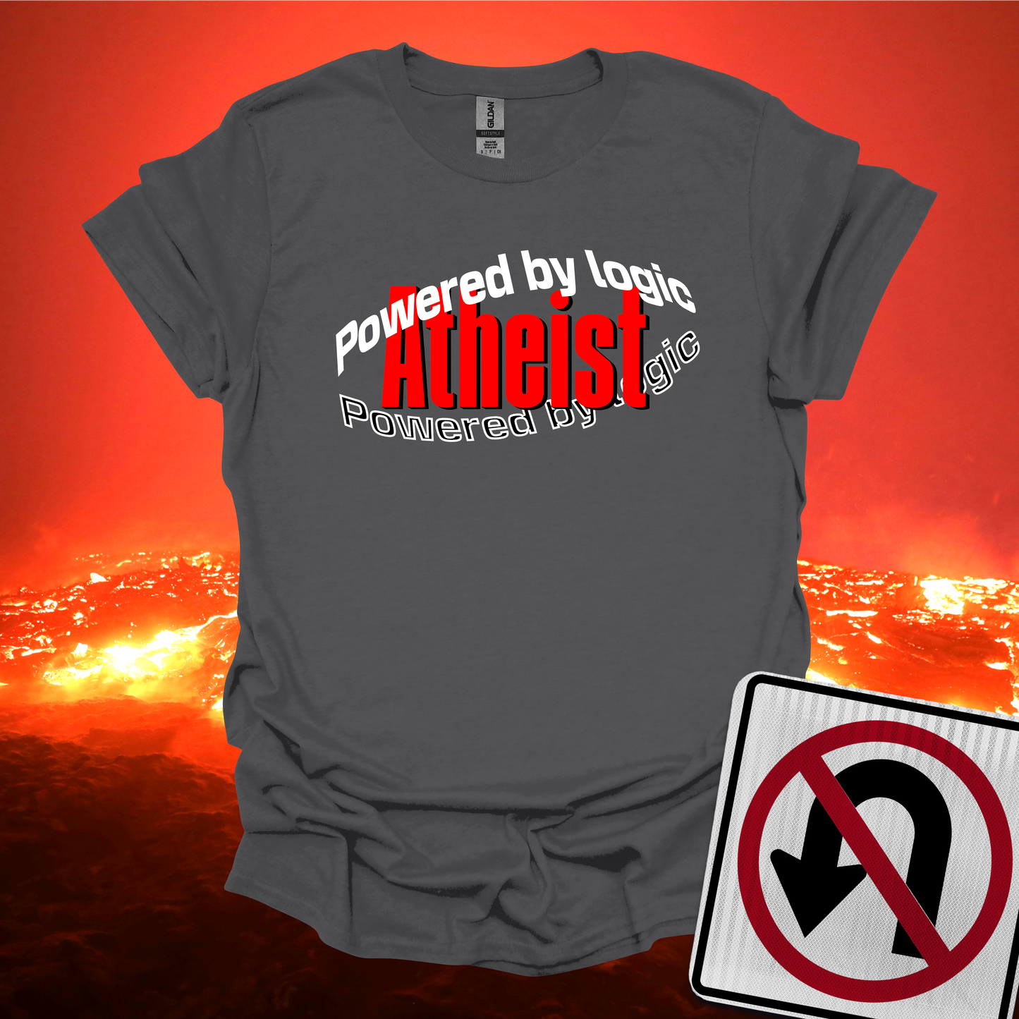 Atheist Powered by Logic T-Shirt