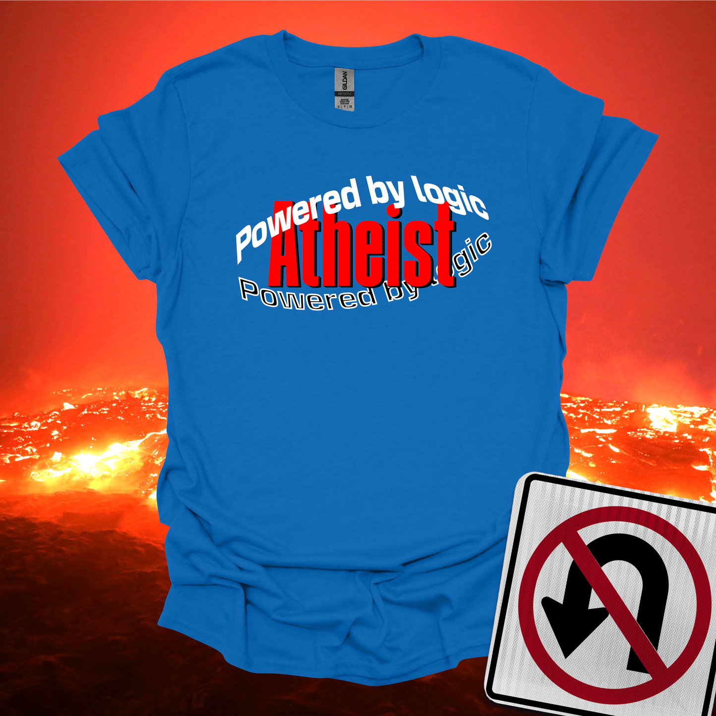 Atheist Powered by Logic T-Shirt