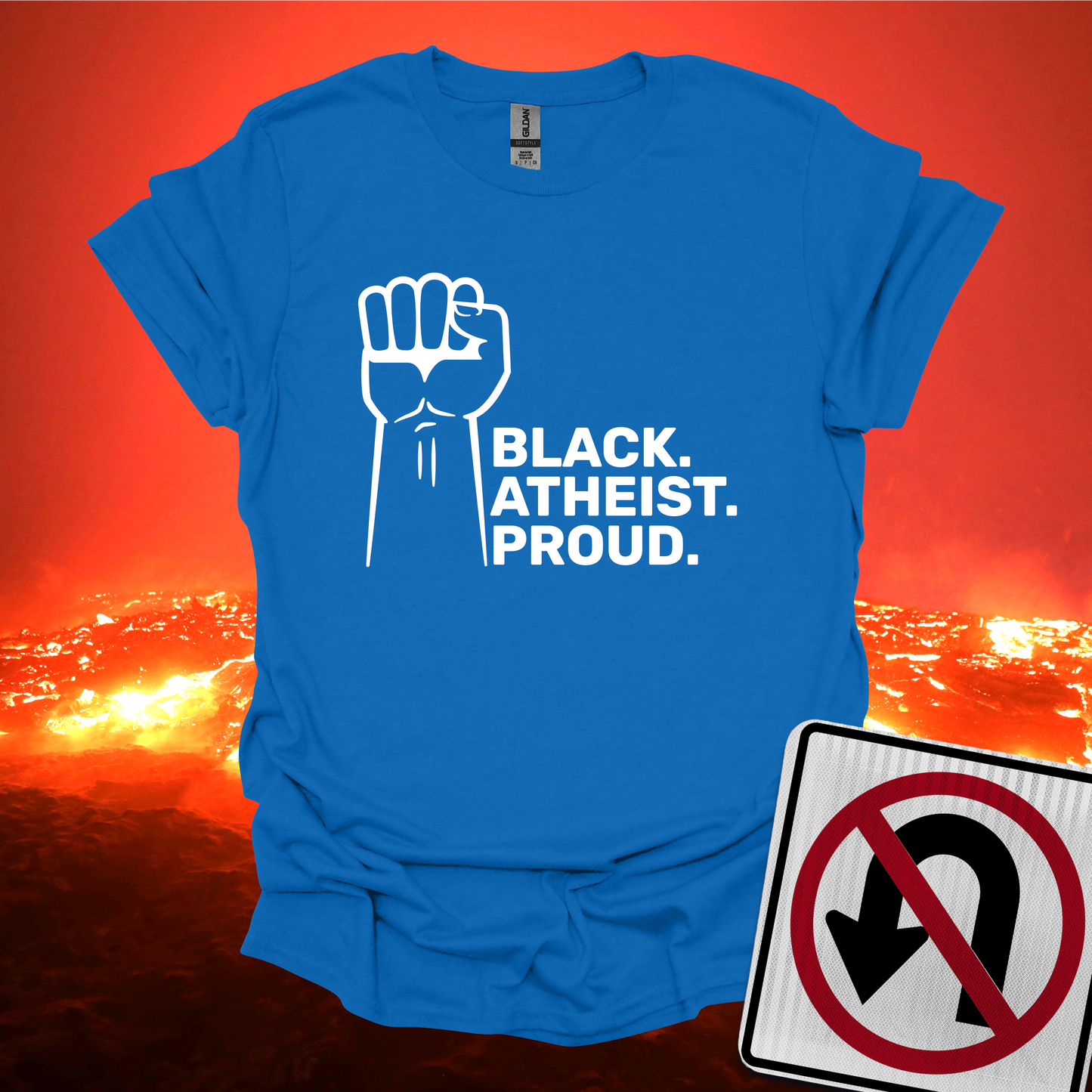 Black Atheist Proud T-Shirt