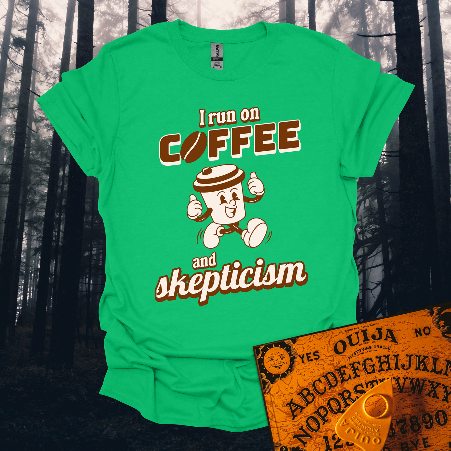 I Run On Coffee And Skepticism T-Shirt