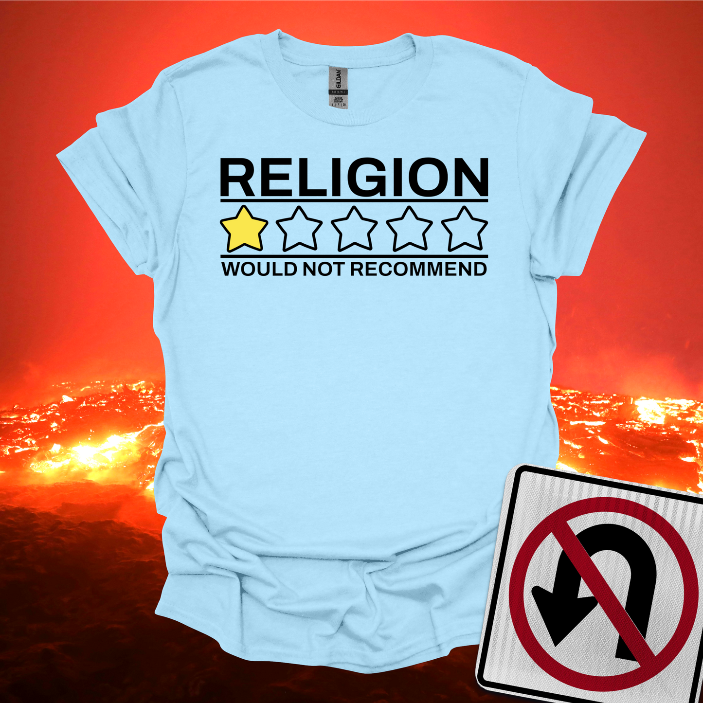 Religion One Star Would Not Recommend T-Shirt