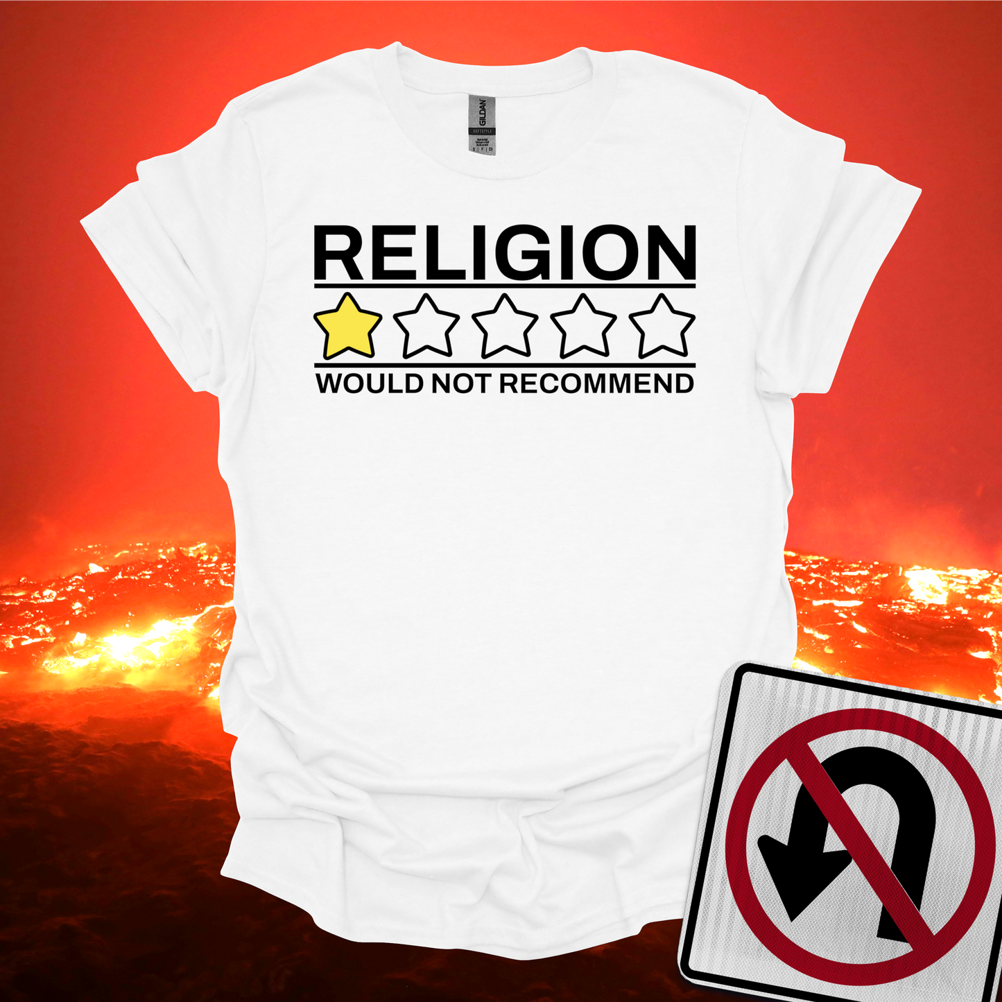 Religion One Star Would Not Recommend T-Shirt