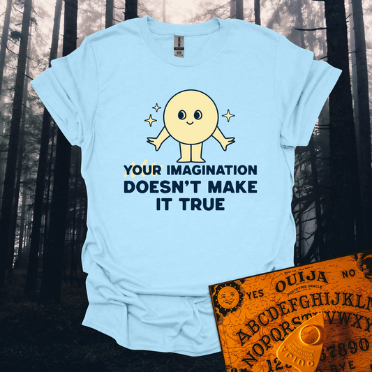Your Imagination Doesn't Make it True T-Shirt
